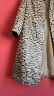 Vintage 1960s Silver Lurex Brocade Dress and Coat Set