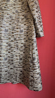 Vintage 1960s Silver Lurex Brocade Dress and Coat Set