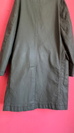 Vintage 1990s Military Green Waterproof Trench Coat