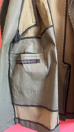 Vintage 1990s Military Green Waterproof Trench Coat