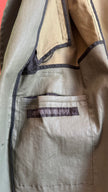 Vintage 1990s Military Green Waterproof Trench Coat