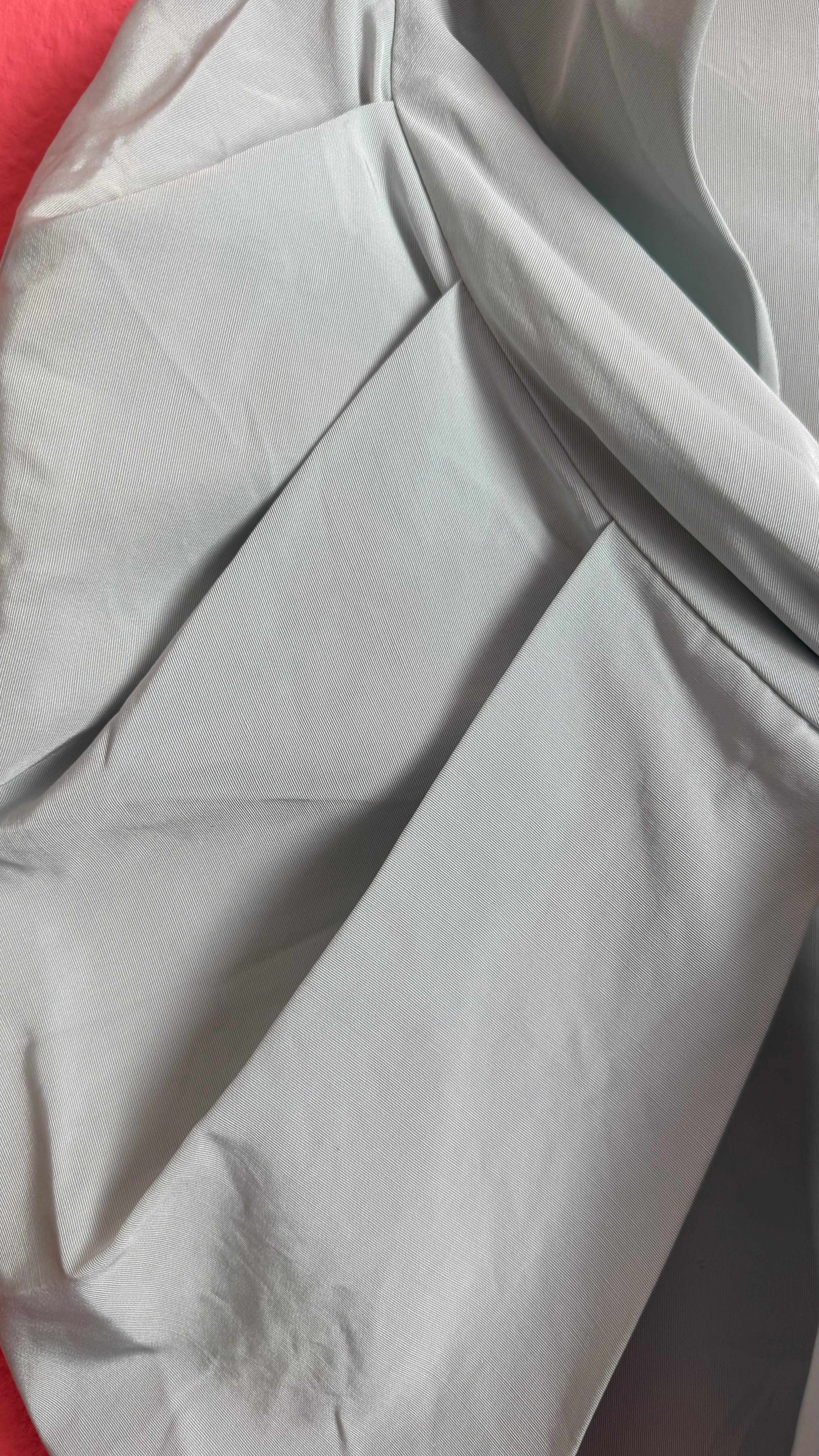 Vintage 1940s Pale Blue Silk Taffeta Tie-Front Bolero