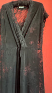 Vintage 1990s Louis Féraud Black Lace Lingerie Maxi Dress