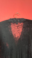 Vintage 1990s Louis Féraud Black Lace Lingerie Maxi Dress
