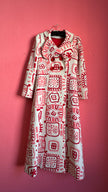 Vintage 1960s Cotton Silk Blend Dress And Coat Set By Buetow Couture