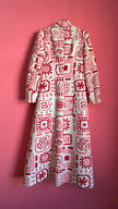 Vintage 1960s Cotton Silk Blend Dress And Coat Set By Buetow Couture