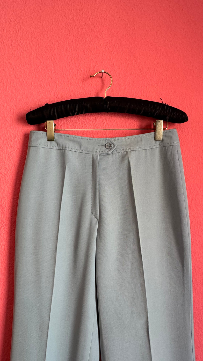 Vintage 1990s Basler Light Grey Schurwolle Tailored Trousers