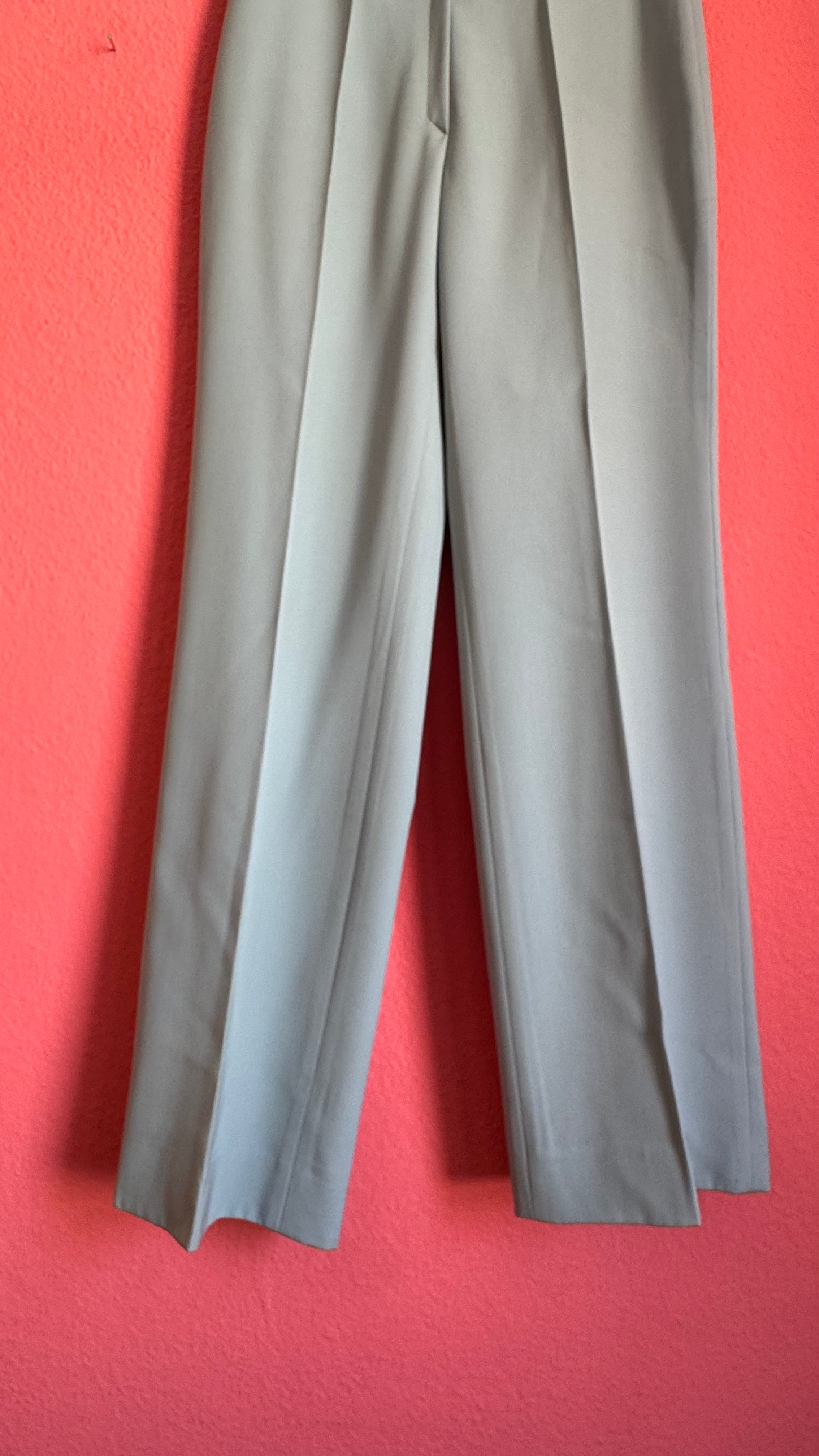 Vintage 1990s Basler Light Grey Schurwolle Tailored Trousers