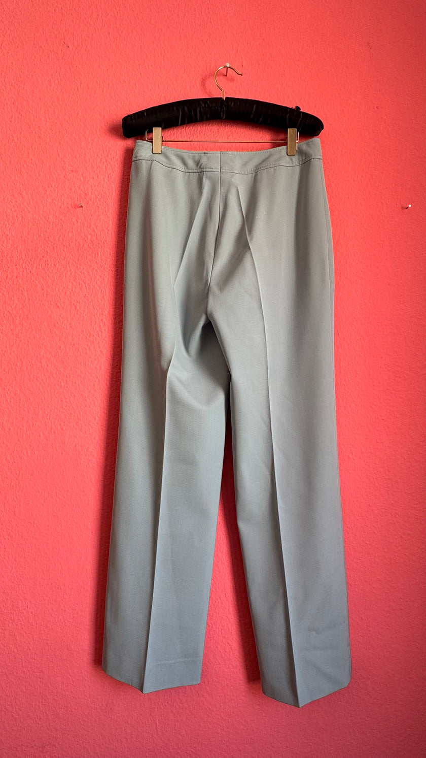 Vintage 1990s Basler Light Grey Schurwolle Tailored Trousers