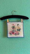 Vintage Estimated 1950s Children’s Road Safety Print Foulard
