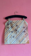 Vintage Estimated 1950s Ballerina Print Cream Foulard