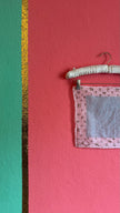 Vintage Estimated 1950s Daisy Print Pink Handkerchief Foulard