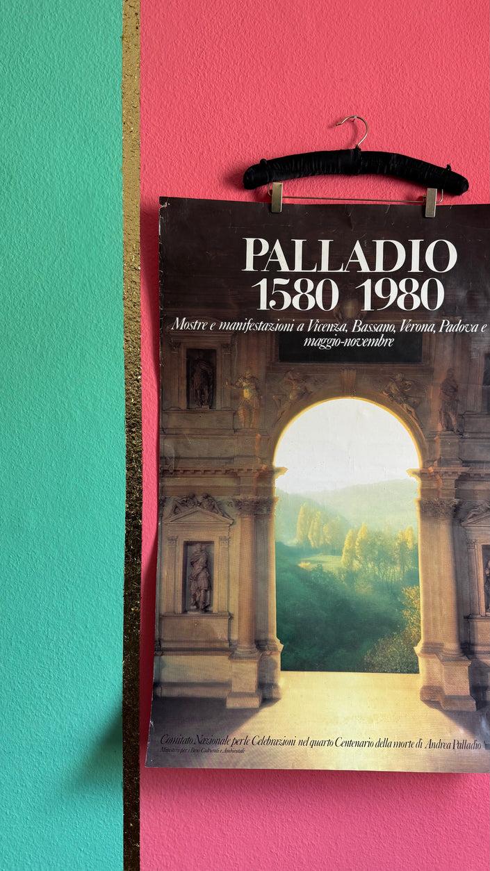 Vintage 1980 Palladio Architecture Exhibition Poster