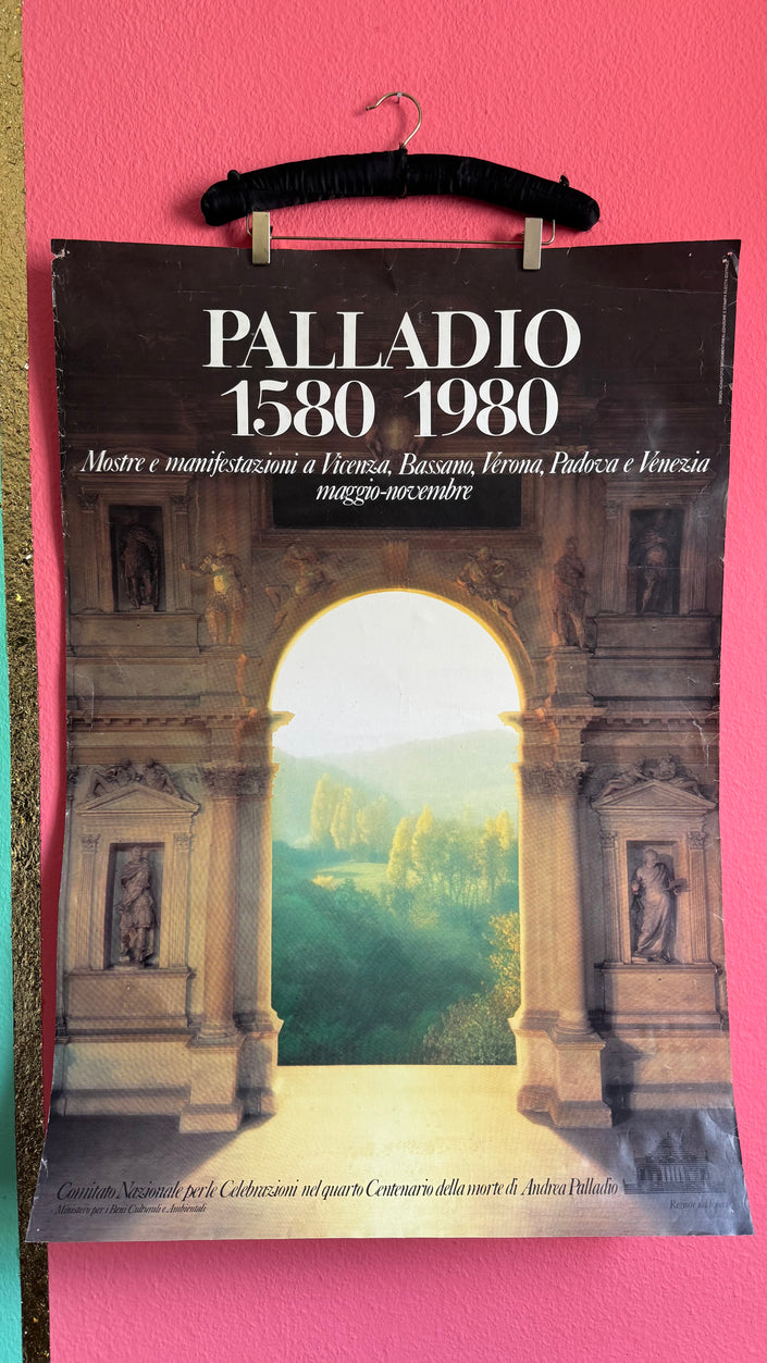 Vintage 1980 Palladio Architecture Exhibition Poster