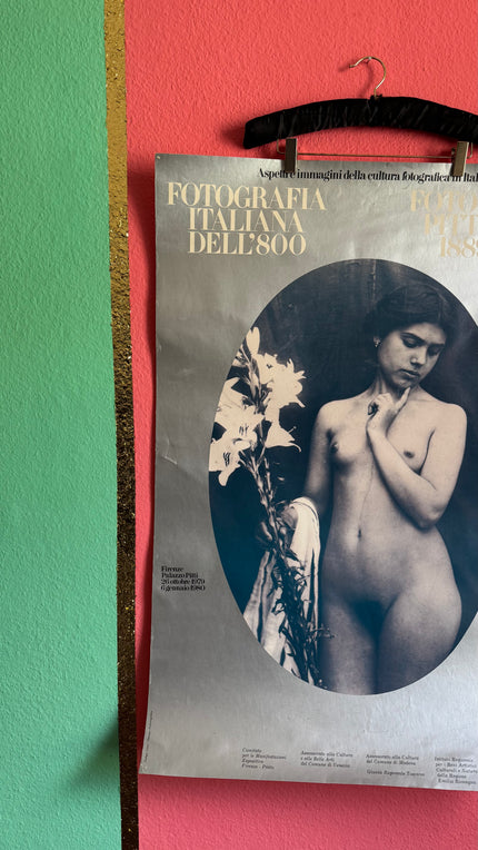 Vintage 1979 Italian Photography Exhibition Poster