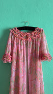 Vintage 1970s Pink Ruffle Nightgown