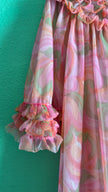 Vintage 1970s Pink Ruffle Nightgown