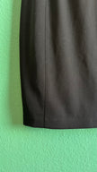 Vintage Thierry Mugler Black Virgin Wool Pencil Skirt