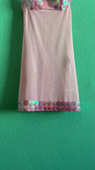 Vintage Estimated 1990s Pink Sequin Mesh Slip Dress