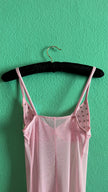 Vintage Estimated 1990s Pink Sequin Mesh Slip Dress