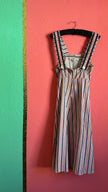 Vintage 1970s Sascha Morell Striped Cotton Jumpsuit