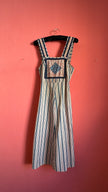 Vintage 1970s Sascha Morell Striped Cotton Jumpsuit