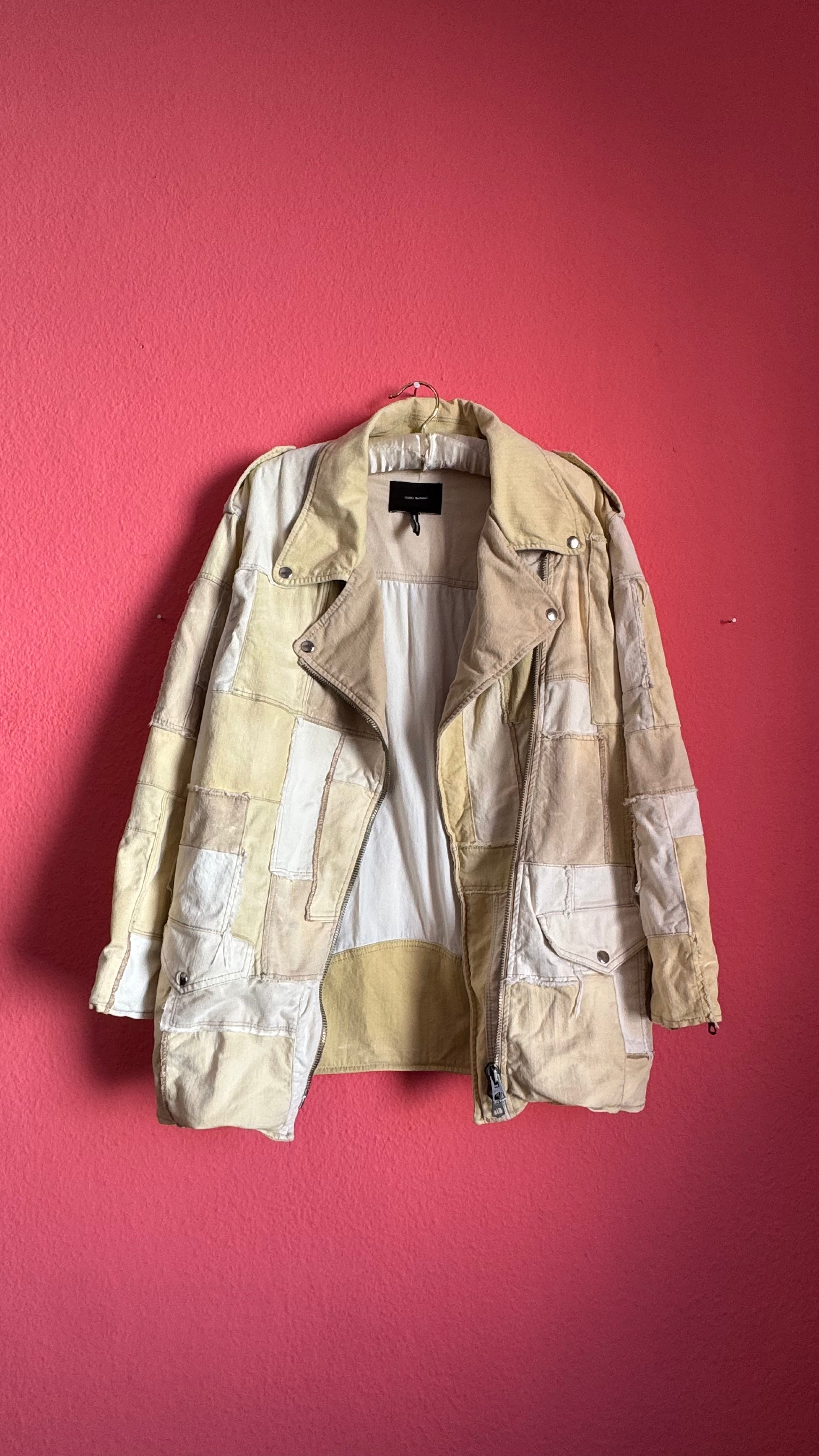 Vintage Isabel Marant Patchwork Denim Biker Jacket