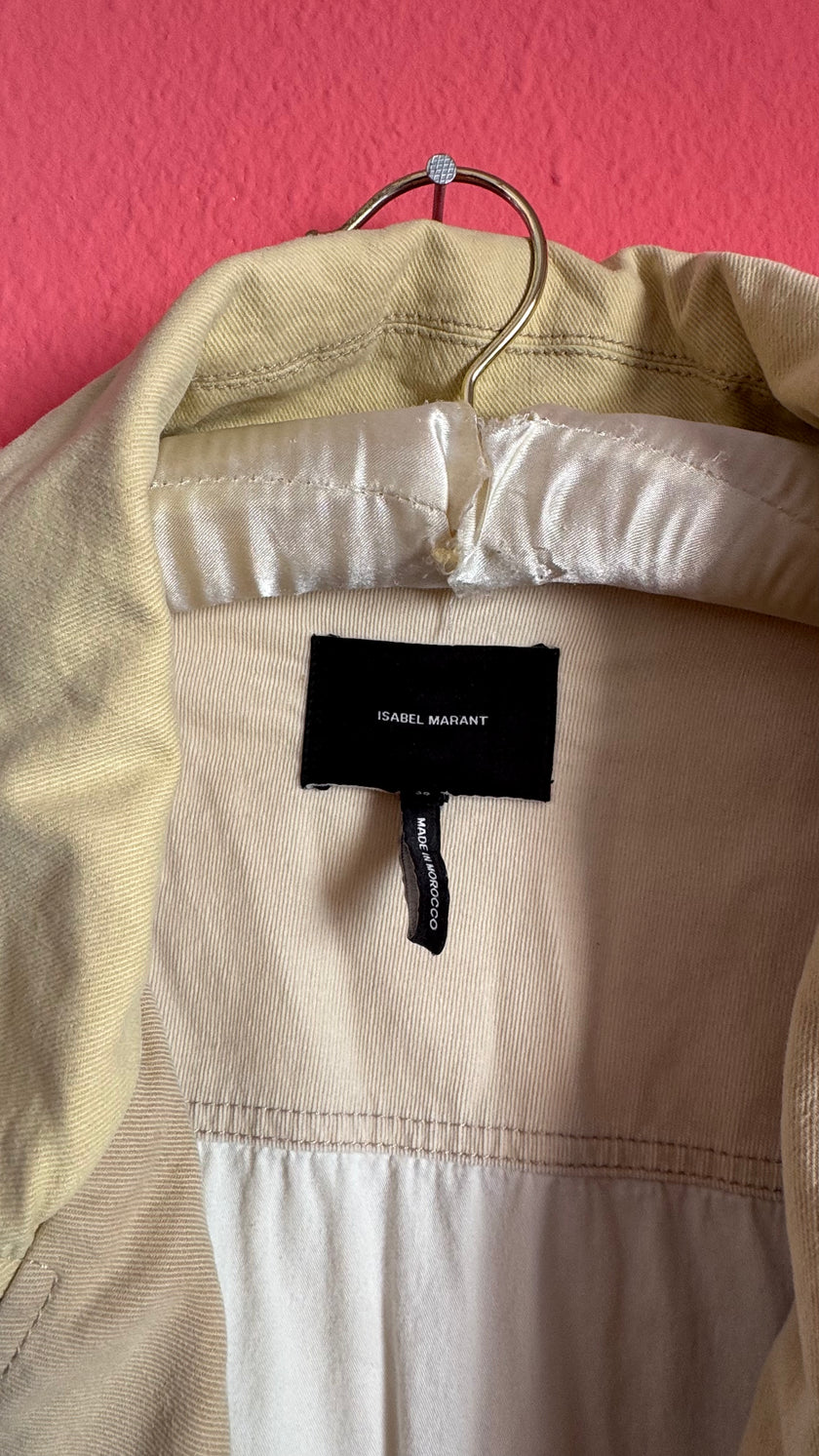 Vintage Isabel Marant Patchwork Denim Biker Jacket