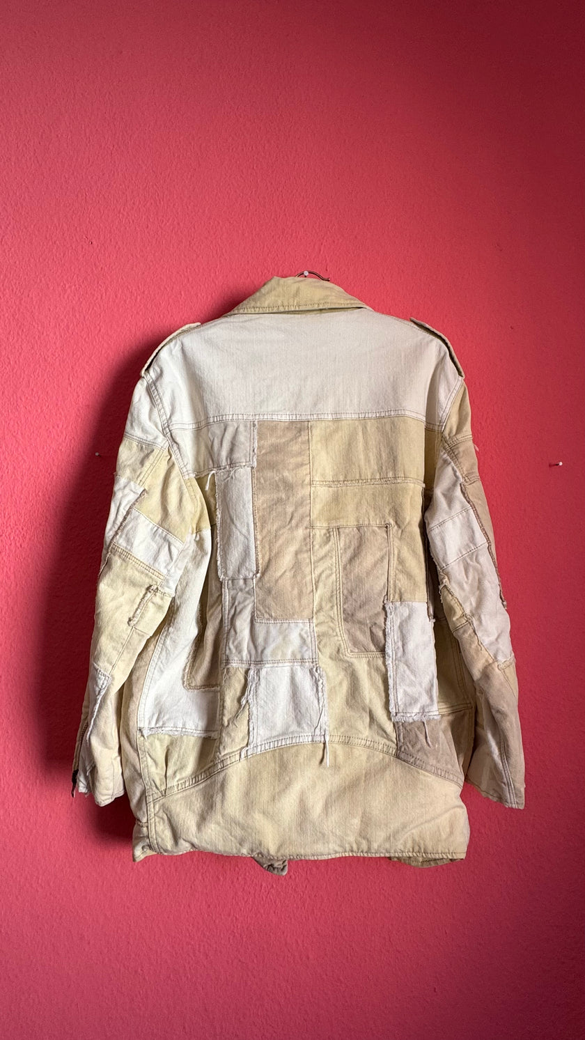 Vintage Isabel Marant Patchwork Denim Biker Jacket