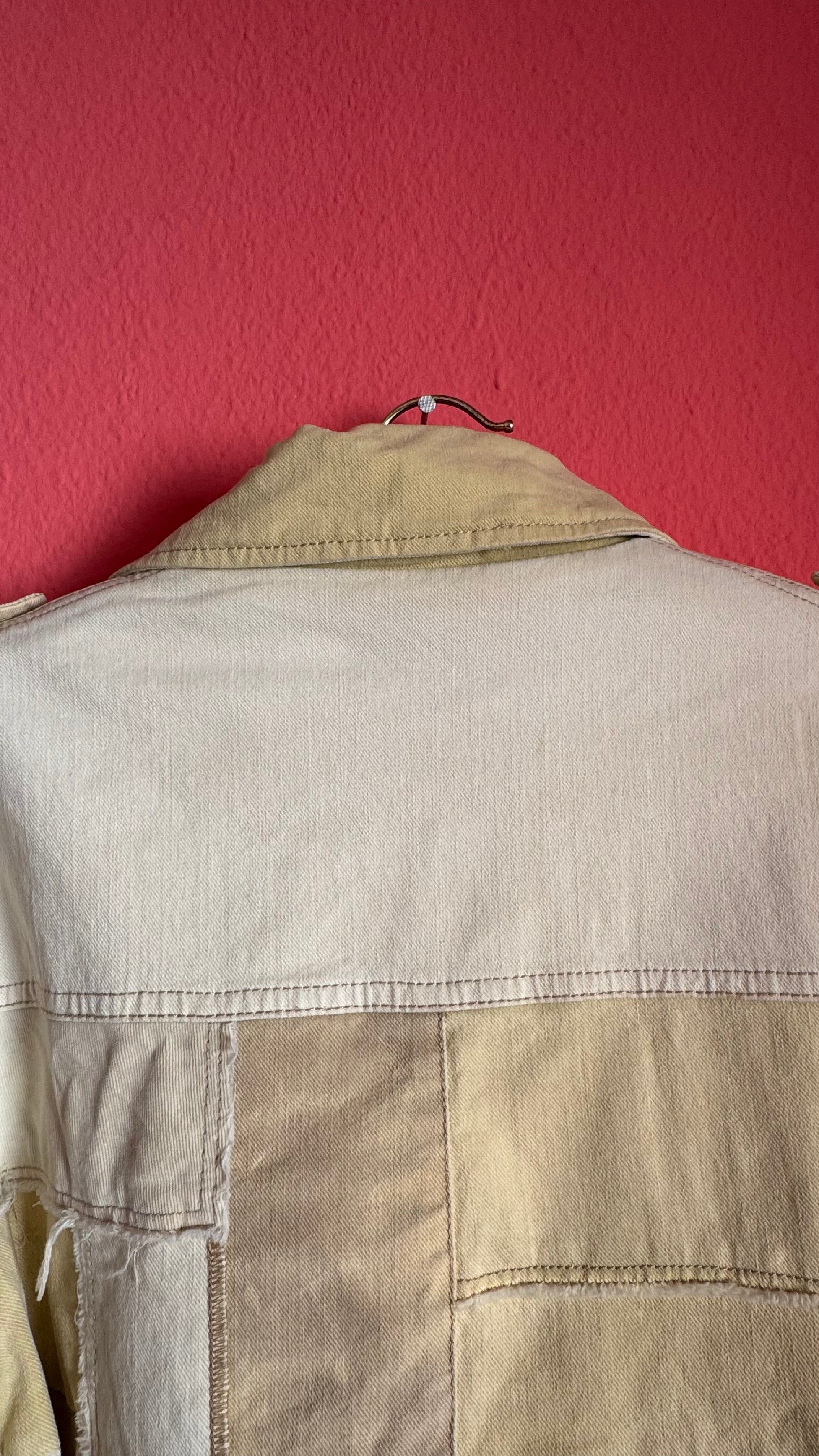 Vintage Isabel Marant Patchwork Denim Biker Jacket