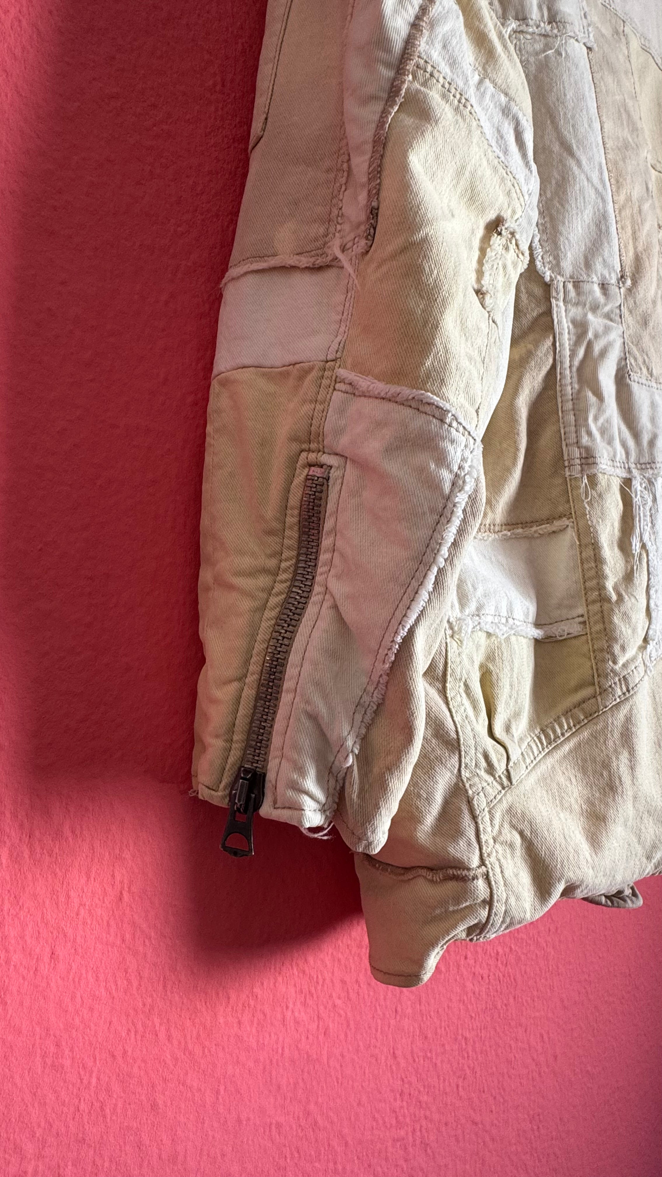 Vintage Isabel Marant Patchwork Denim Biker Jacket