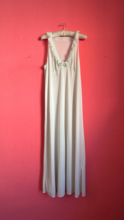 Vintage 1960s Pale Mint Nightgown & Robe Set