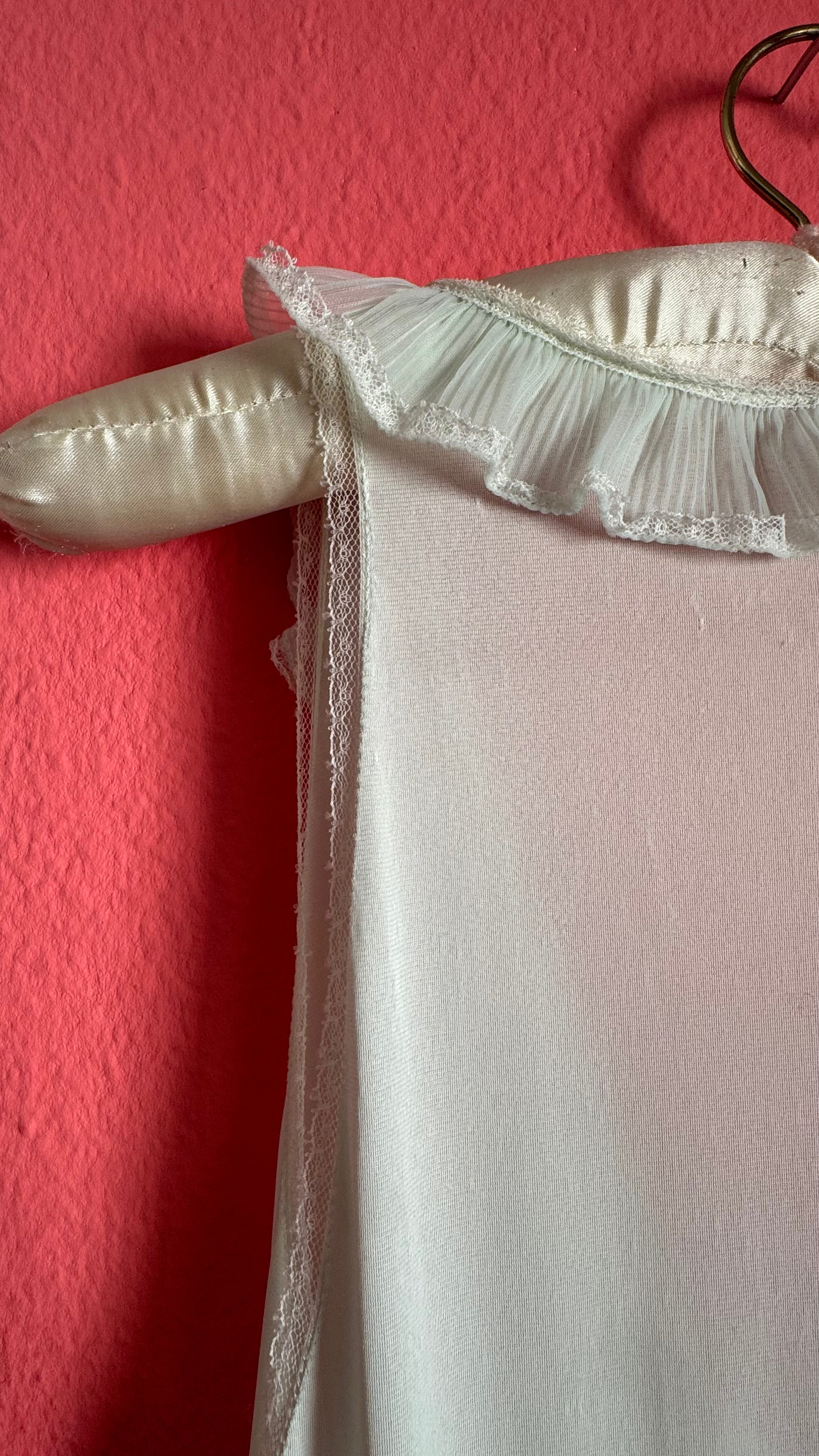 Vintage 1960s Pale Mint Nightgown & Robe Set