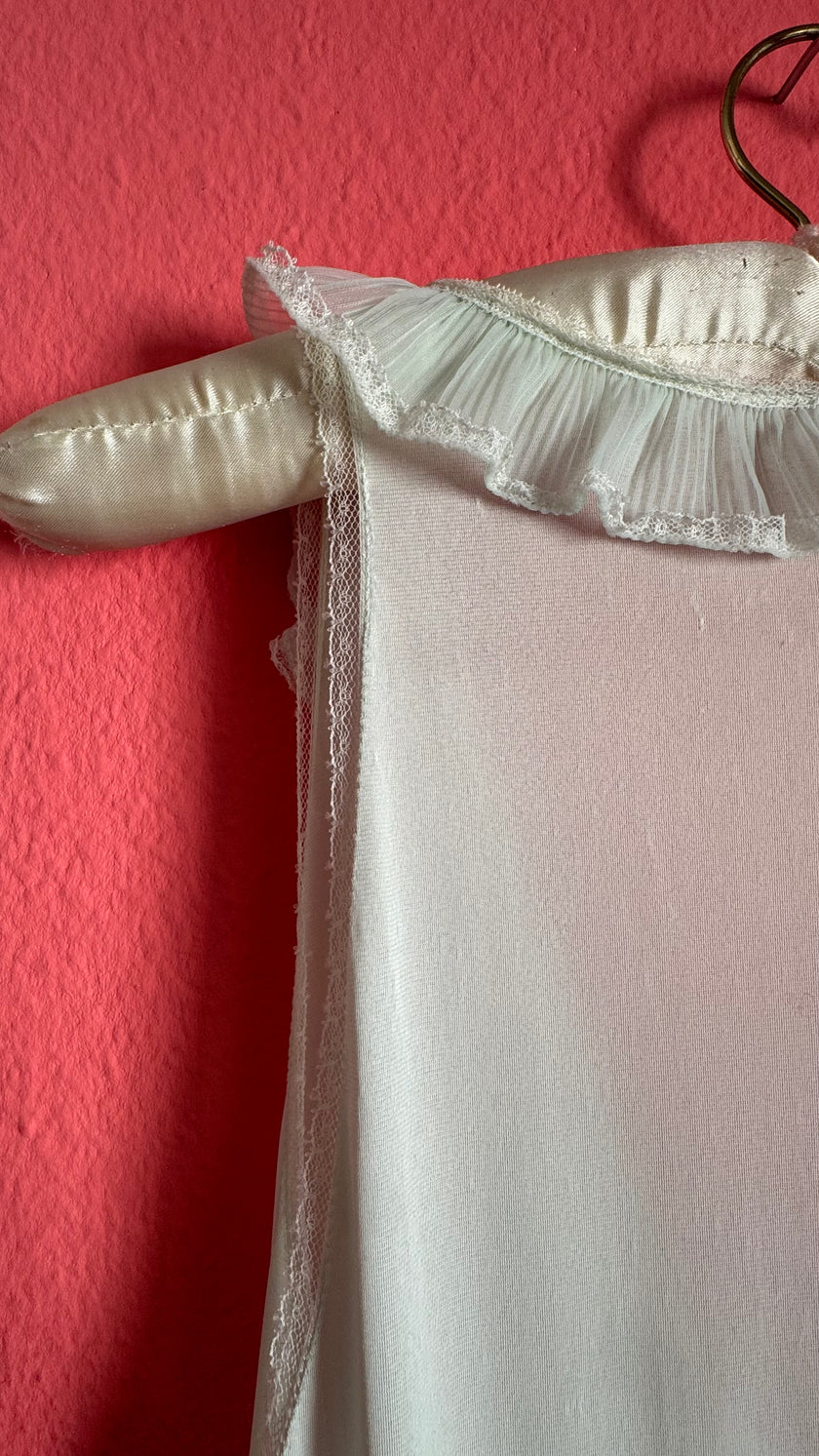 Vintage 1960s Pale Mint Nightgown & Robe Set
