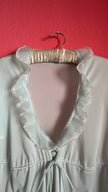 Vintage 1960s Pale Mint Nightgown & Robe Set