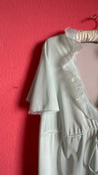 Vintage 1960s Pale Mint Nightgown & Robe Set