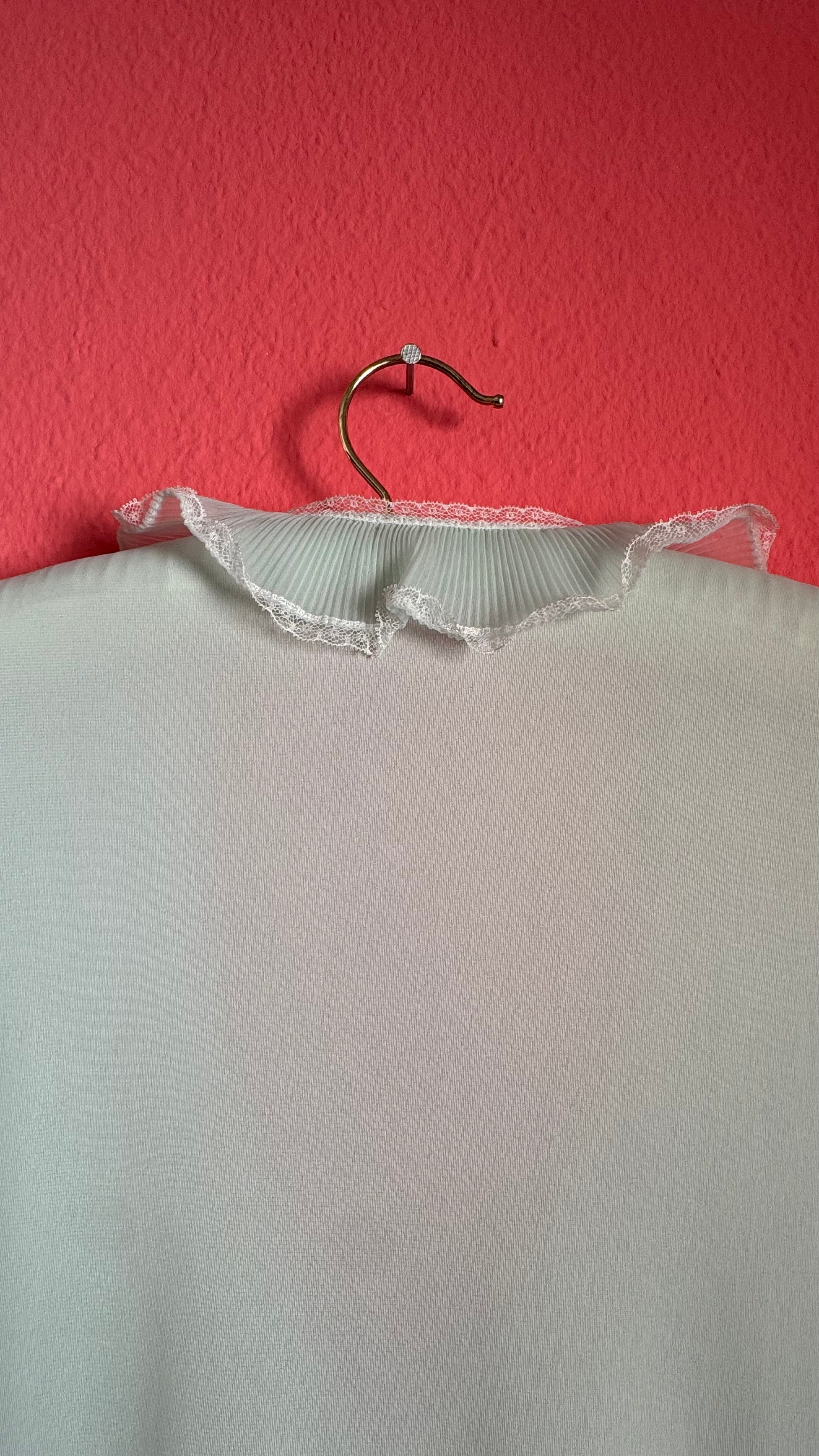 Vintage 1960s Pale Mint Nightgown & Robe Set