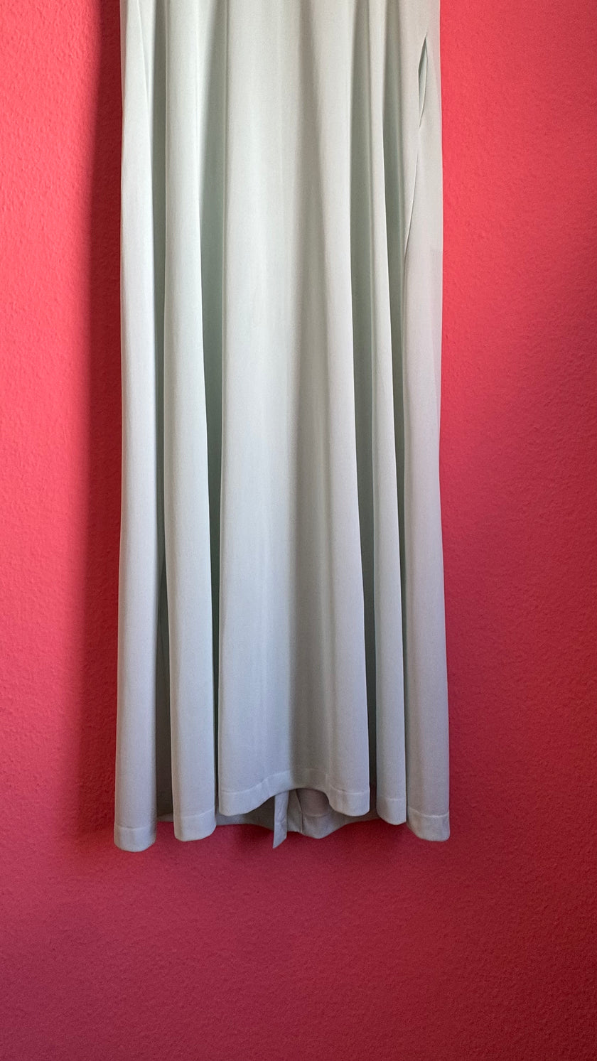 Vintage 1960s Pale Mint Nightgown & Robe Set