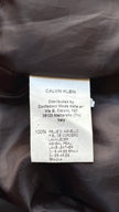 Vintage Early 2000s Dark Brown Lamb Leather Jacket by Calvin Klein Collection