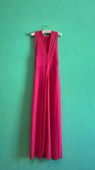 Vintage 1970s Fuchsia Draped Maxi Dress by Cocktail Hoffmann