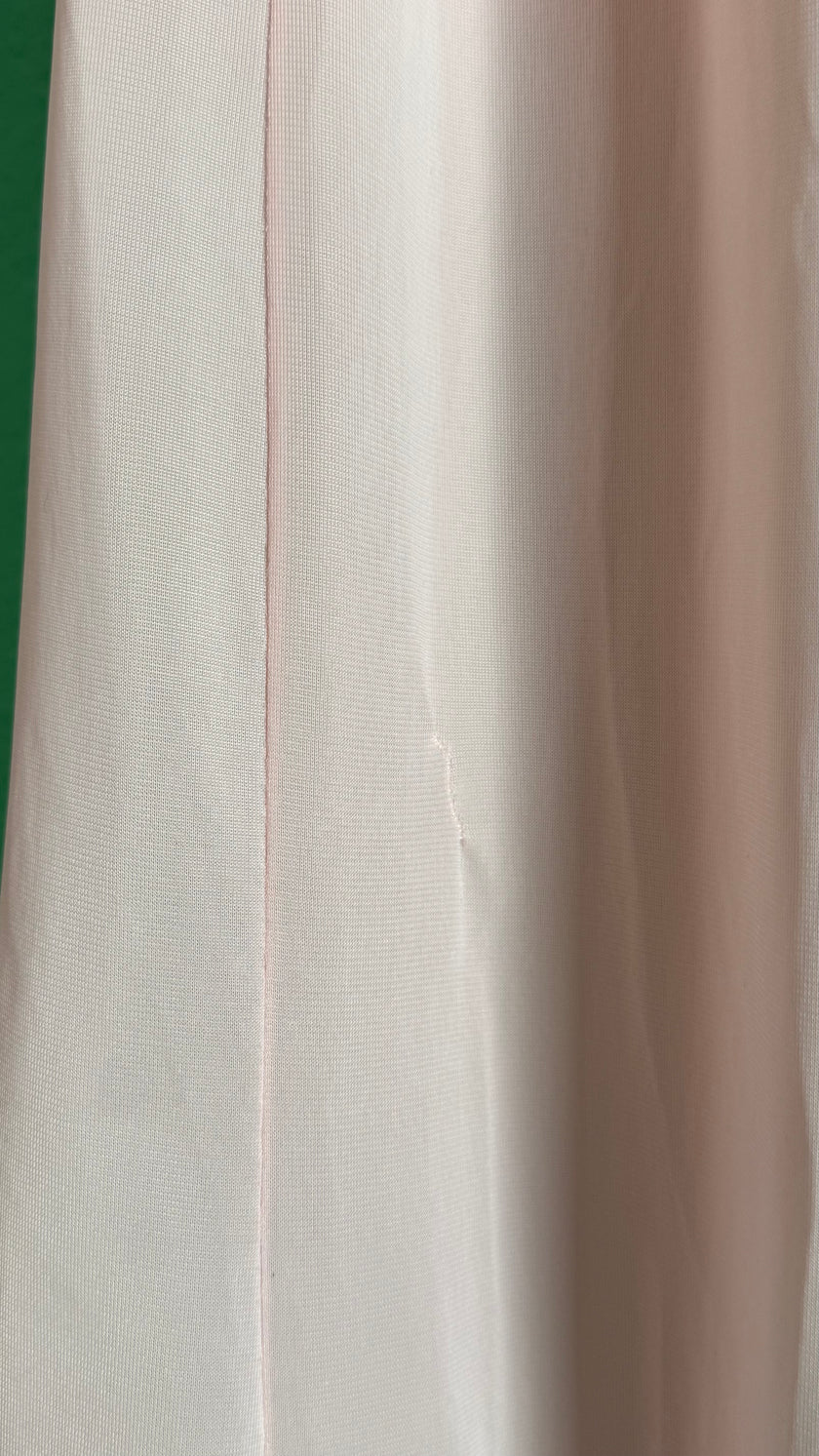Vintage 1960s Blush Pink Ruffled Peignoir Robe