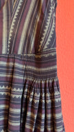 Vintage 1980s Cotton Dirndl With Striped Apron