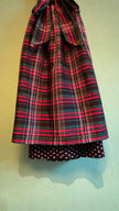 Vintage 1980s Original Steindl Cotton Dirndl With Plaid Apron