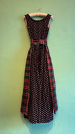 Vintage 1980s Original Steindl Cotton Dirndl With Plaid Apron