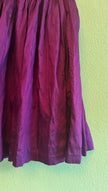 Vintage 1980s Purple Silk Dirndl Skirt