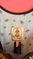 Vintage 1970s Black Embroidered Dirndl West Germany
