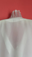 Vintage 1980s Ivory Ruffle Blouse by Yarell
