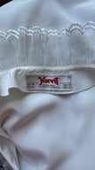 Vintage 1980s Ivory Ruffle Blouse by Yarell
