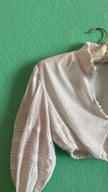 Vintage 1960s Ivory Lace Dirndl Blouse