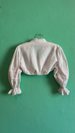 Vintage 1960s Ivory Lace Dirndl Blouse
